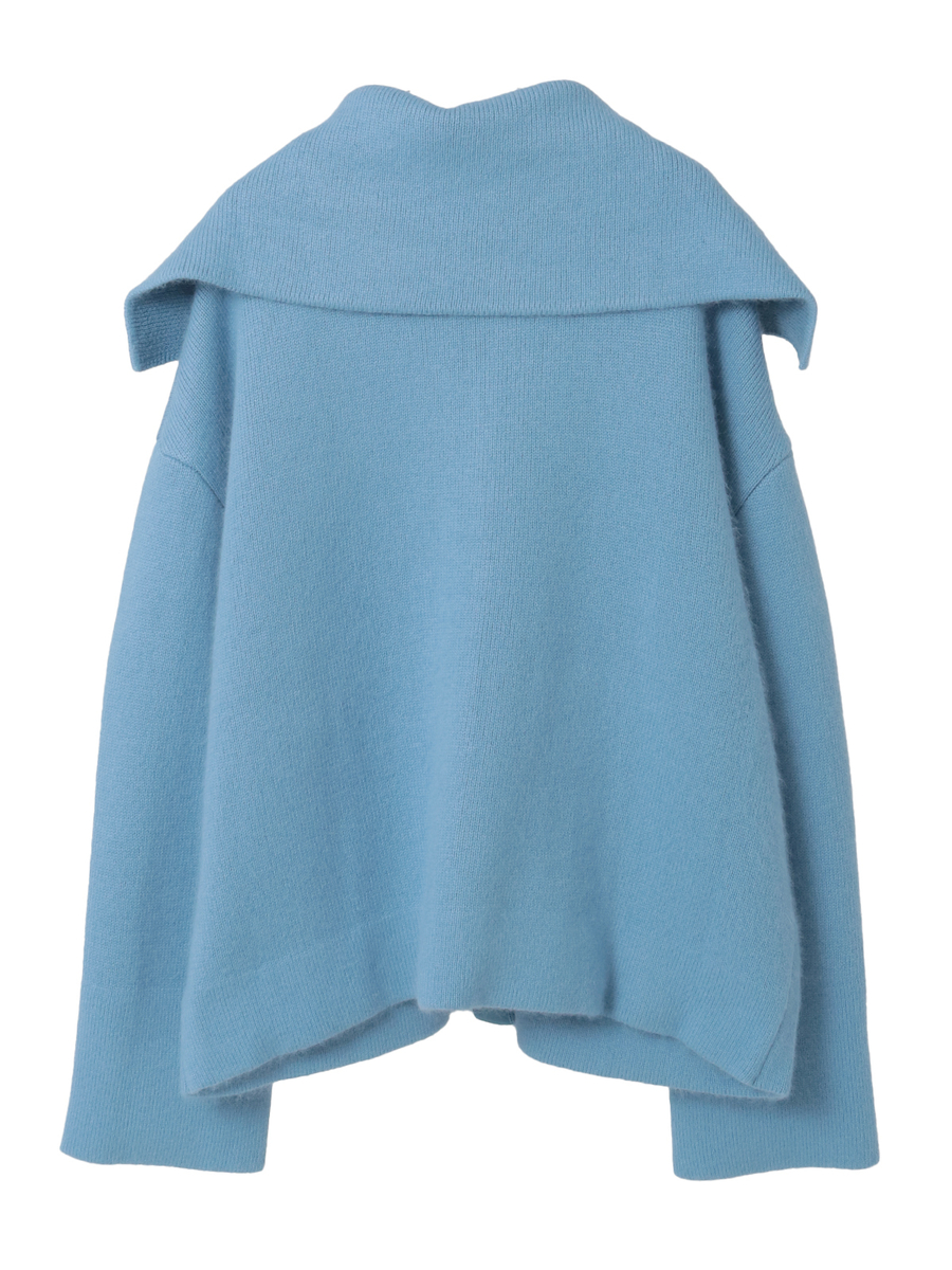 フラワーモチーフ付きニットコート 詳細画像 クロ 2