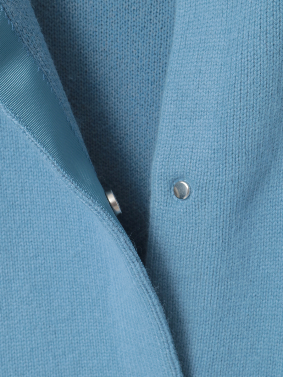 フラワーモチーフ付きニットコート 詳細画像 クロ 7