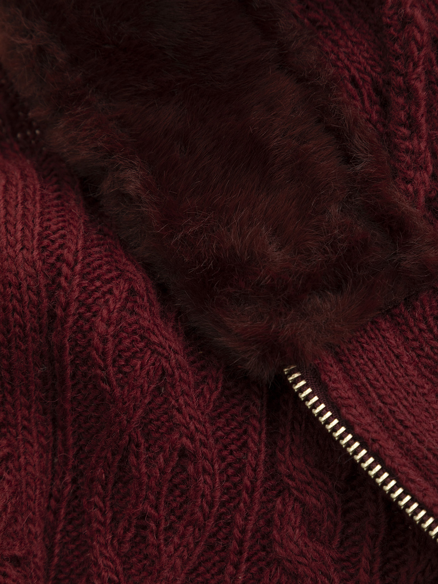 アラン編みフーディカーディガン 詳細画像 クロ 8