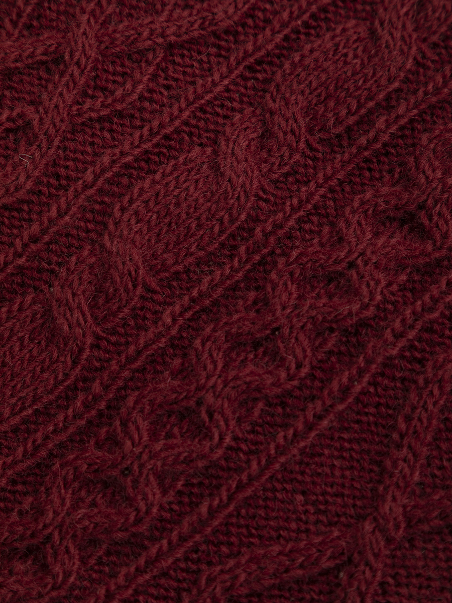 アラン編みフーディカーディガン 詳細画像 クロ 9