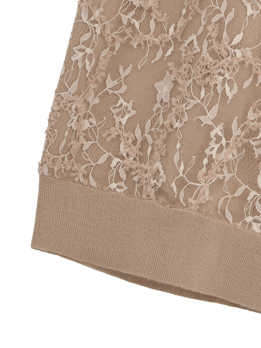 レースコンビニットプルオーバー 詳細画像 パープル 5