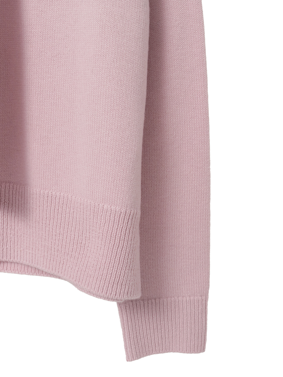 カメリア刺繍入りボウタイニット 詳細画像 クロ 5