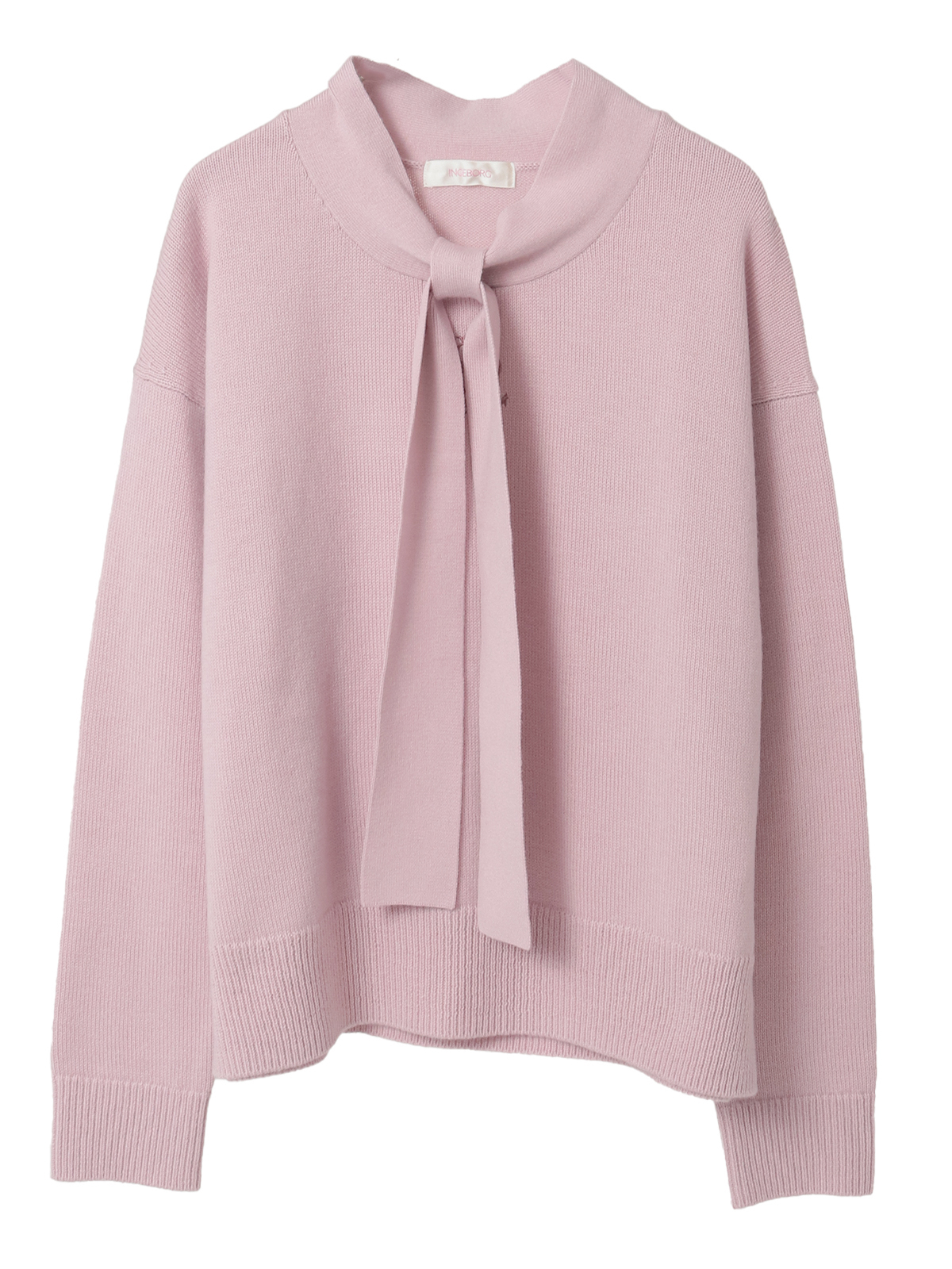 カメリア刺繍入りボウタイニット｜ピンクハウスオフィシャル