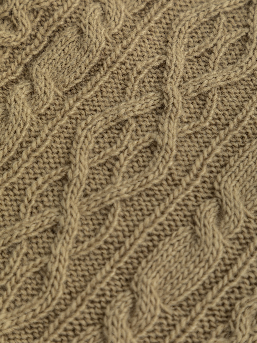 アラン編みプルオーバー 詳細画像 ワイン 10