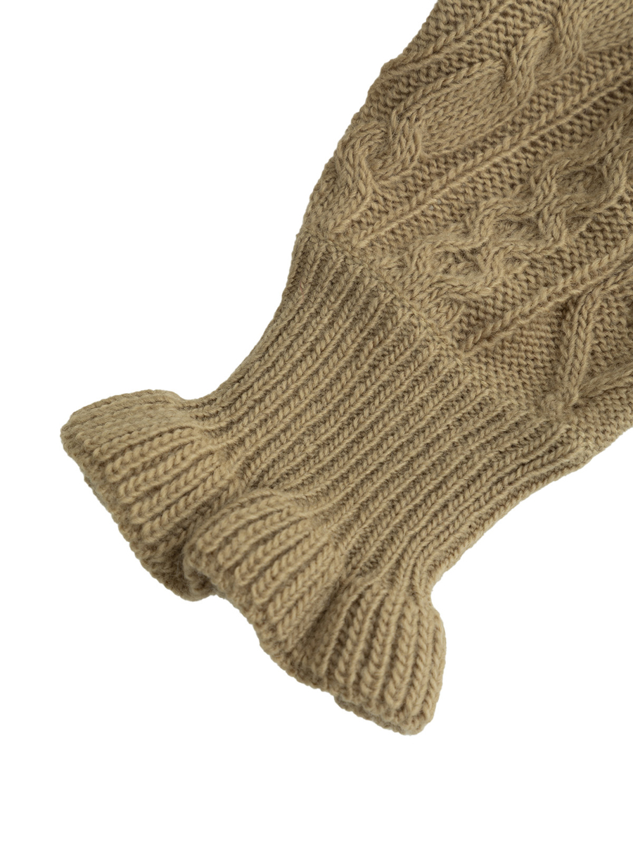 アラン編みプルオーバー 詳細画像 ワイン 7