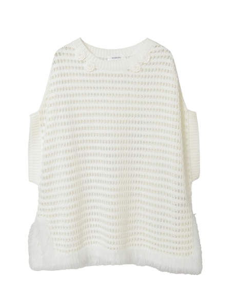 フェザーヤーンニットベスト