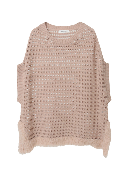 フェザーヤーンニットベスト