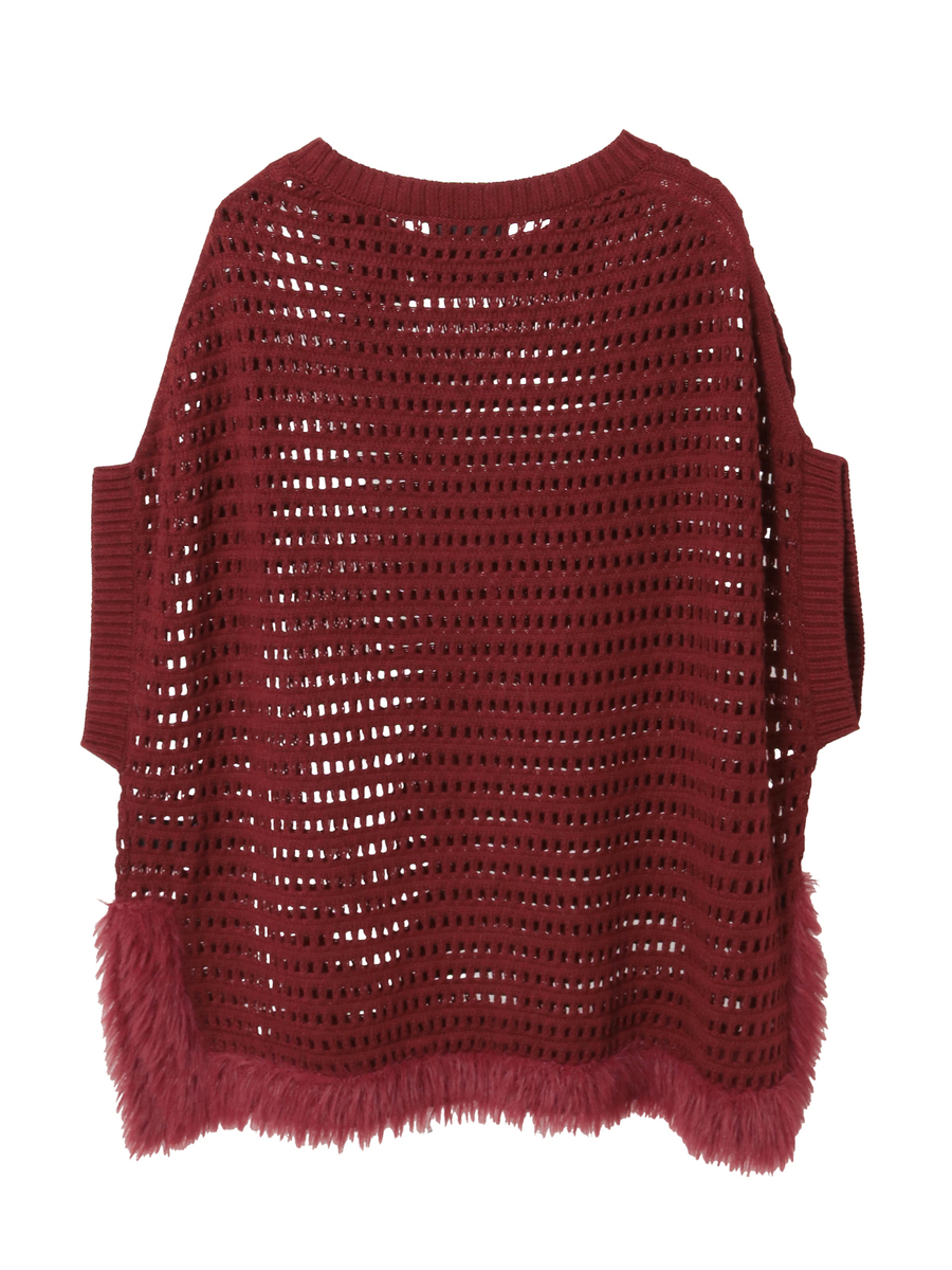 フェザーヤーンニットベスト 詳細画像 シロ 2