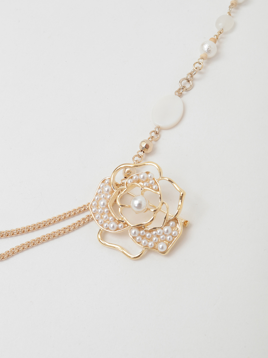 ローズアクセントネックレス 詳細画像 シルバー 7