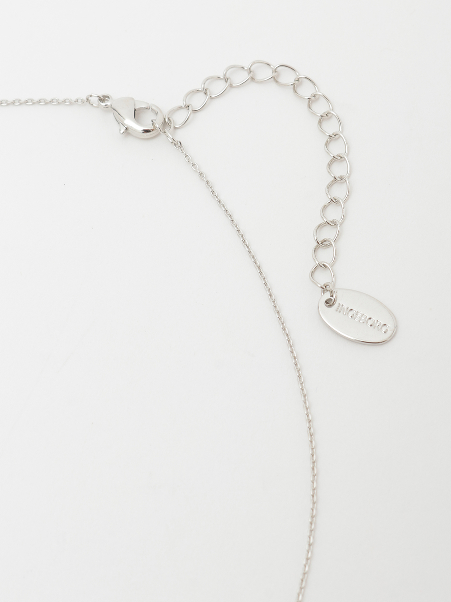 カメリア＆ナンバーチャームネックレス 詳細画像 オフ 5