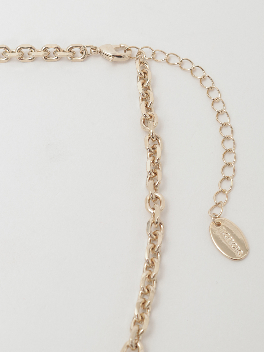 カメリアモチーフショートネックレス 詳細画像 クロ 3