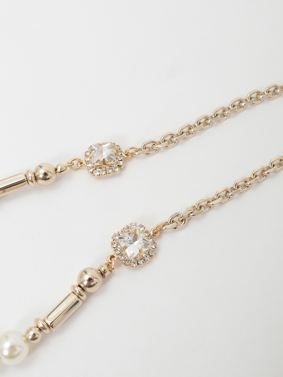 カメリアモチーフショートネックレス 詳細画像 クロ 4