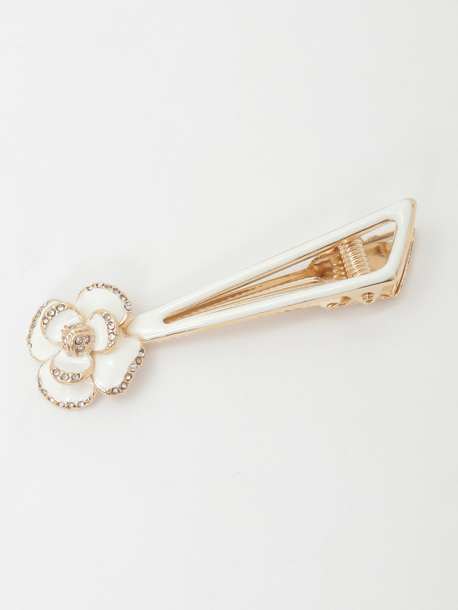 カメリアヘアクリップ 詳細画像 オフ 1