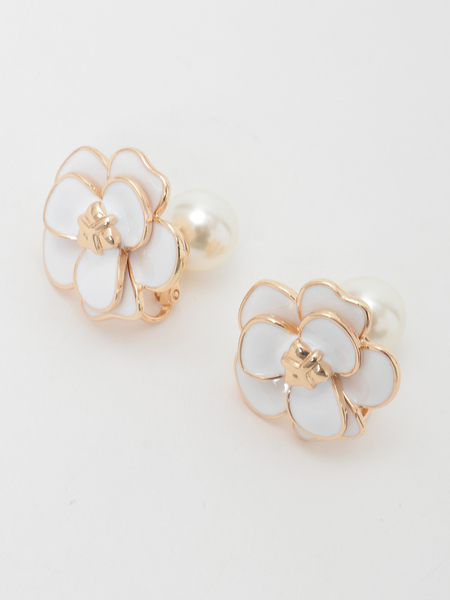 カメリアパールイヤリング