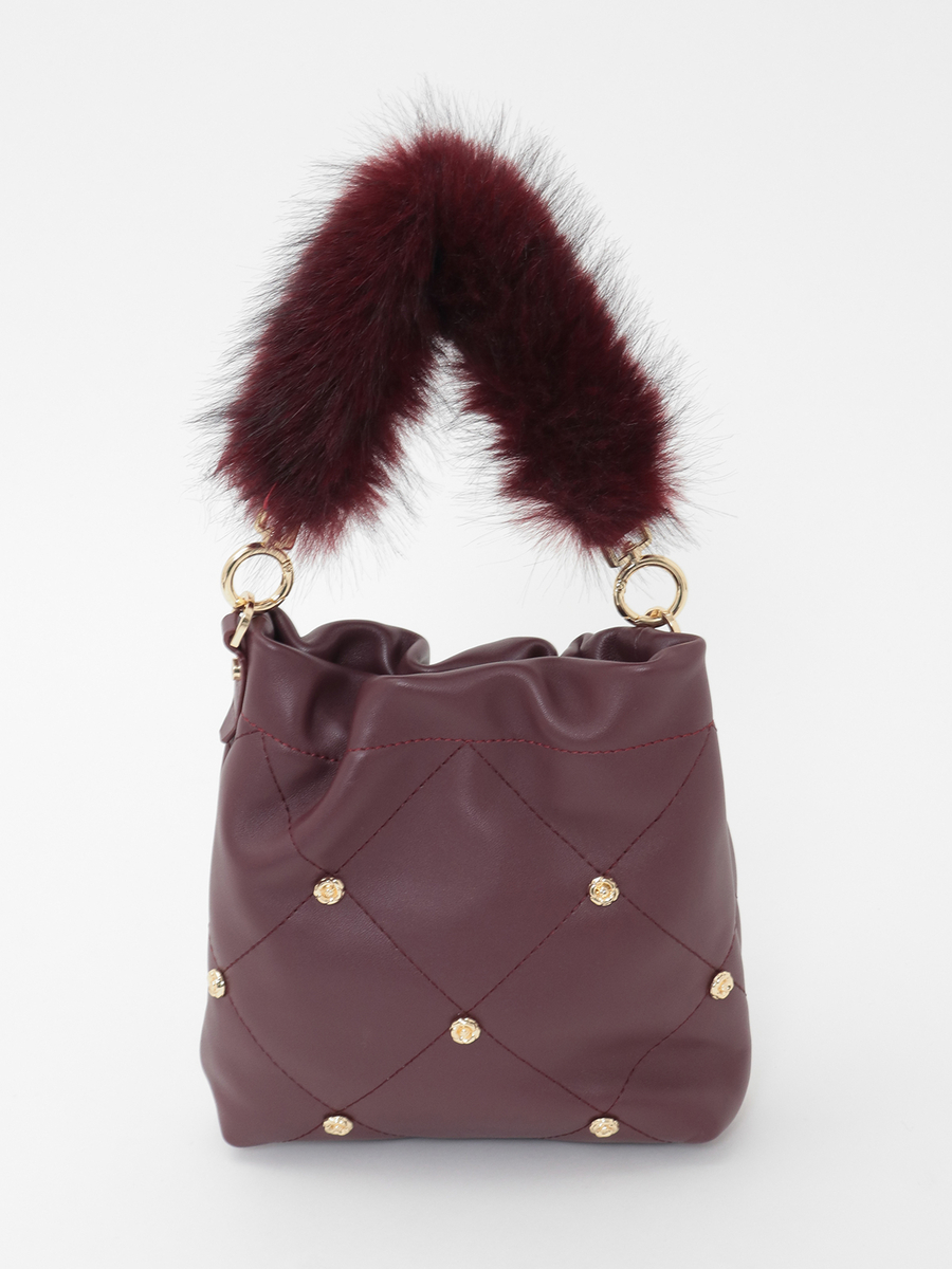 レザーキルティングバッグ 詳細画像 ボルドー 1