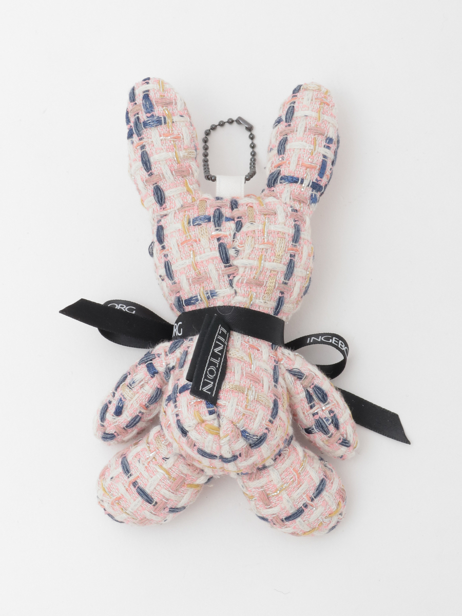 Selection of LINTONツイードうさぎチャーム 詳細画像 ピンク 2