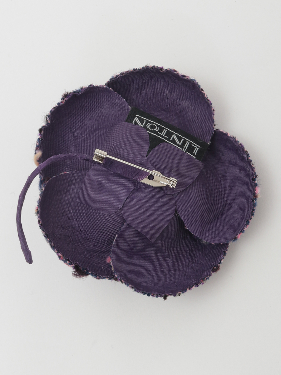 Selection of LINTONツイードカメリアコサージュ 詳細画像 ピンク 2