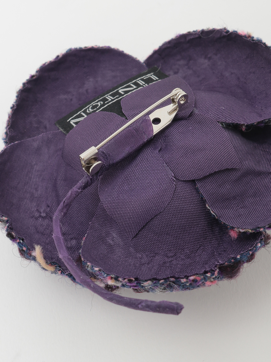 Selection of LINTONツイードカメリアコサージュ 詳細画像 ピンク 4