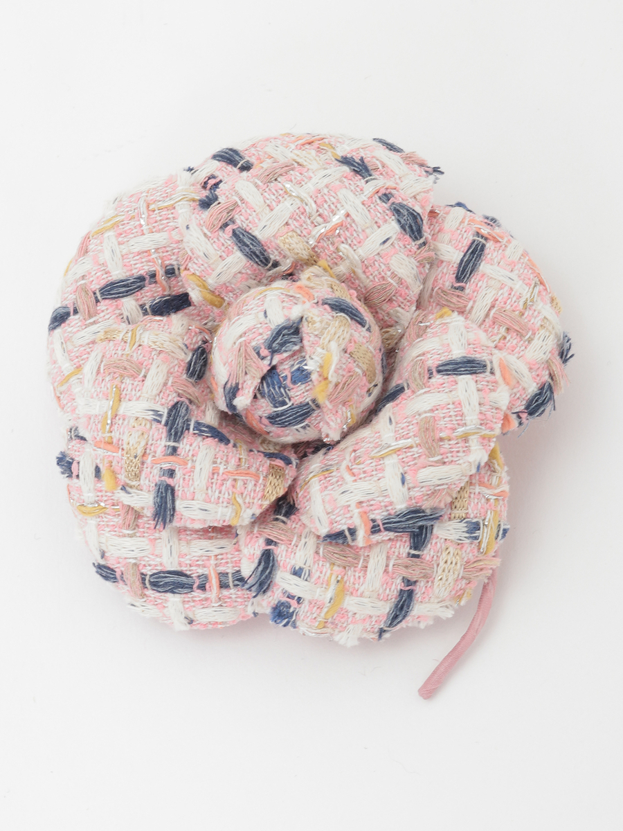 Selection of LINTONツイードカメリアコサージュ 詳細画像 ピンク 1