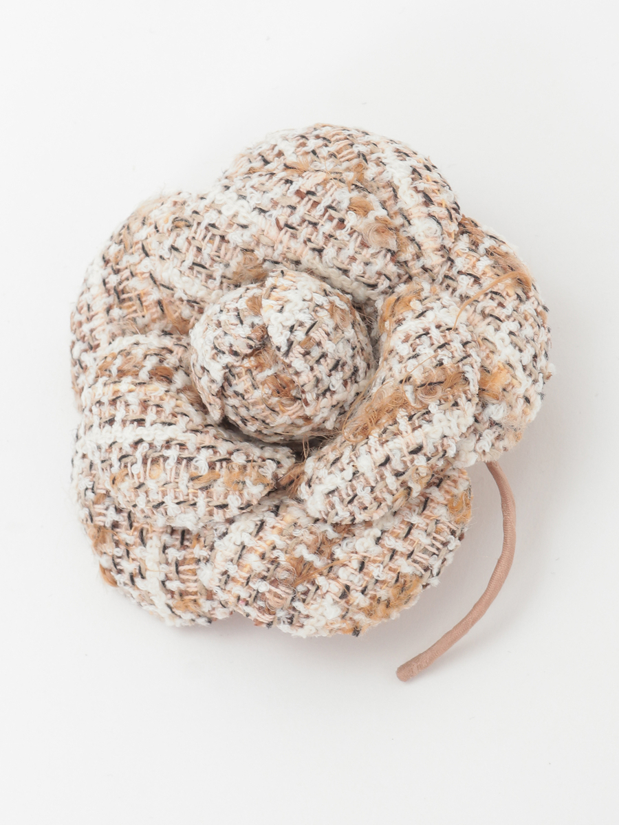 Selection of LINTONツイードカメリアコサージュ 詳細画像 ベージュ 1