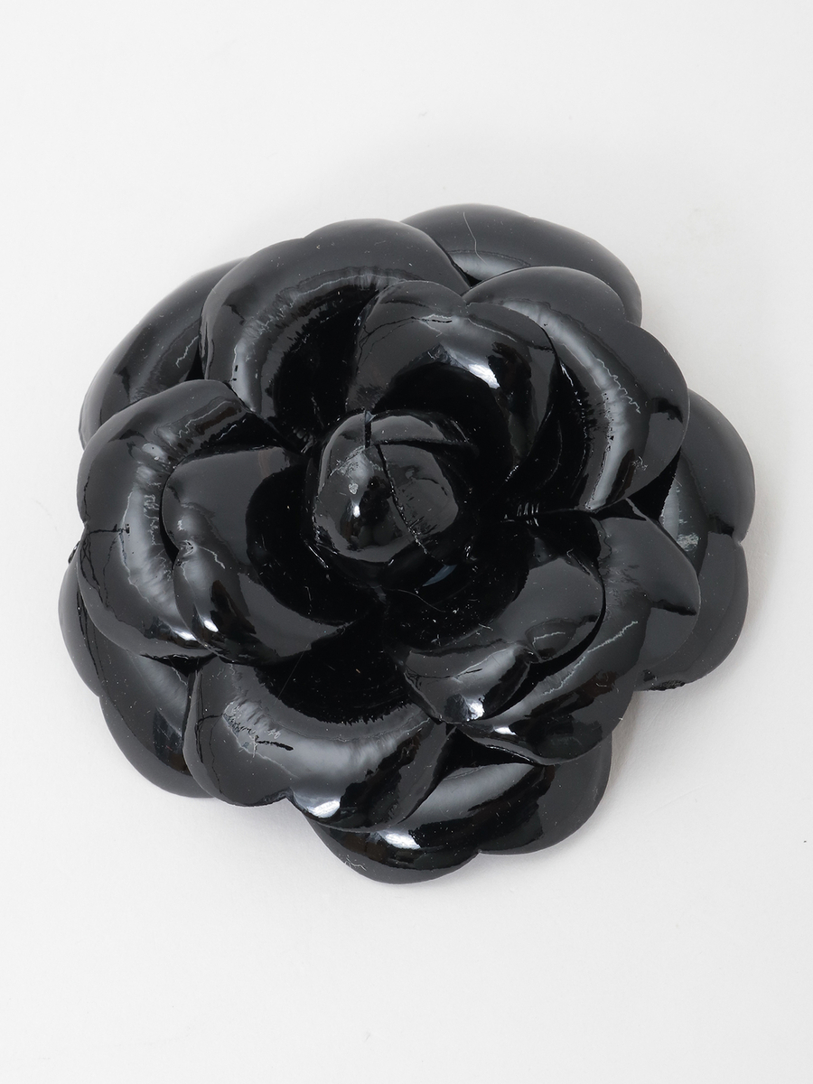 カラーレザーカメリアコサージュ 詳細画像 クロエナメル 1