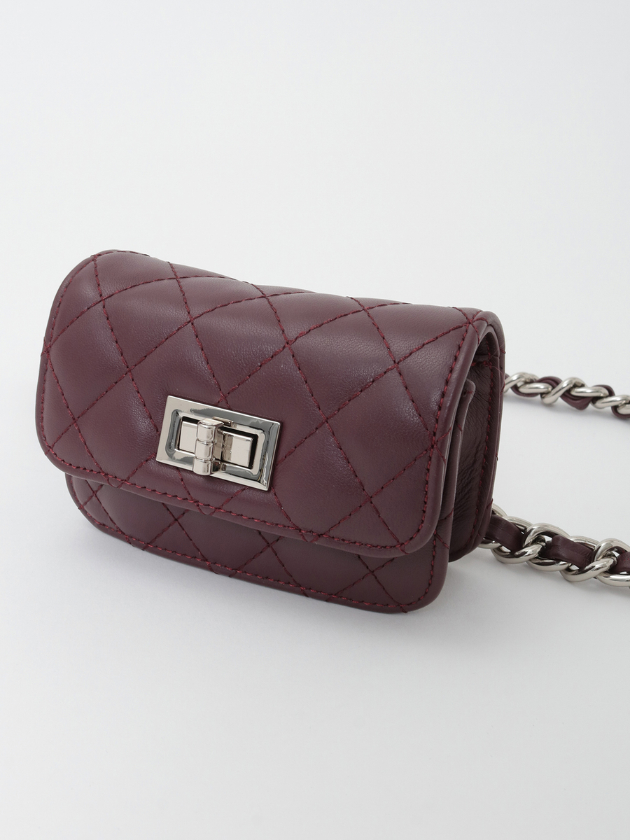 ラムレザーミニバック 詳細画像 ワイン 3