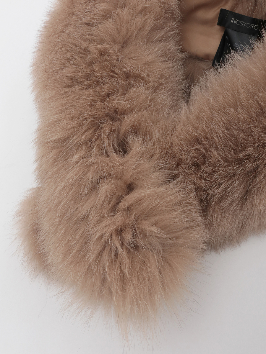 フォックスファーマフラー 詳細画像 クロ 3