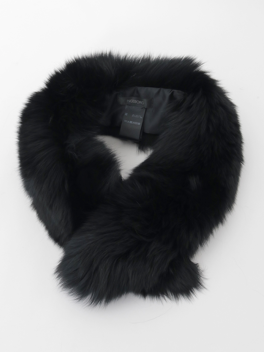 フォックスファーマフラー 詳細画像 クロ 1