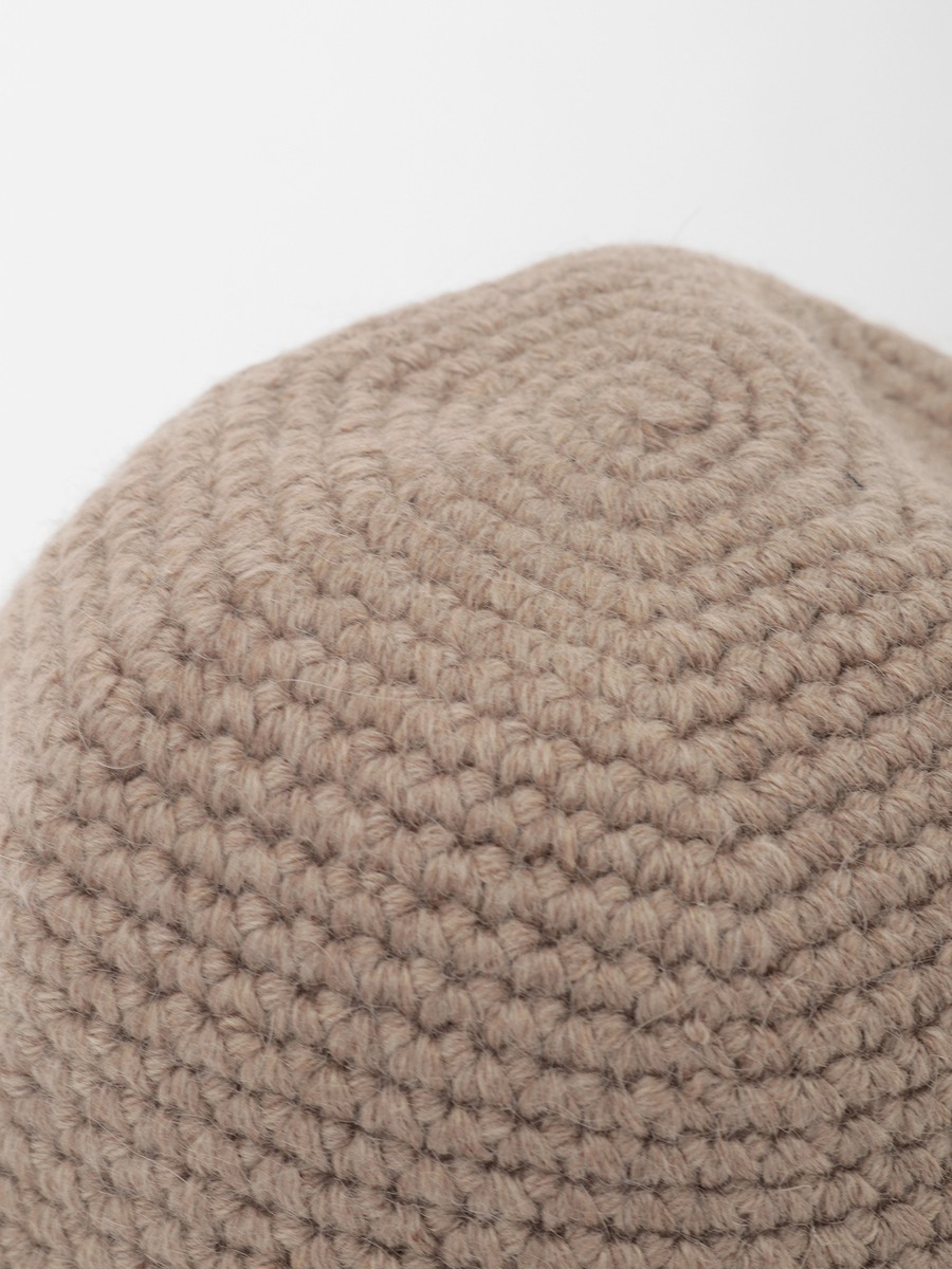 フラワーモチーフ付きニット帽 詳細画像 ピンク 4