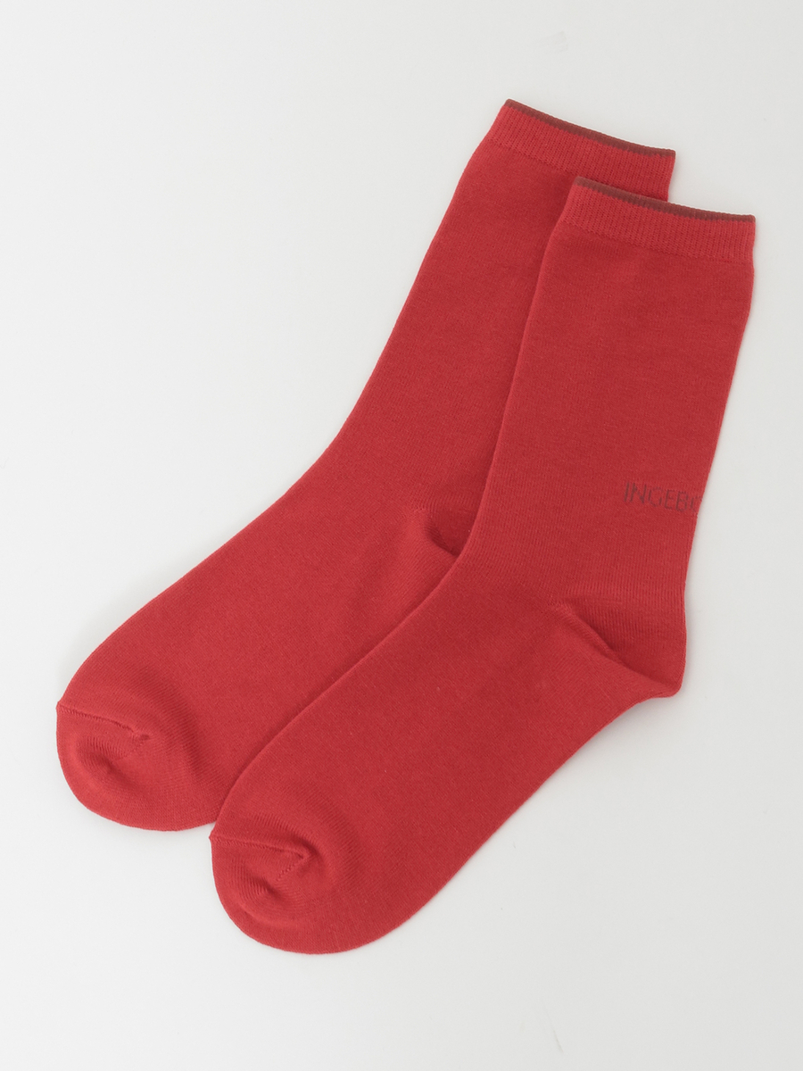 INGEBORGロゴ入りソックス 詳細画像 クロ 2