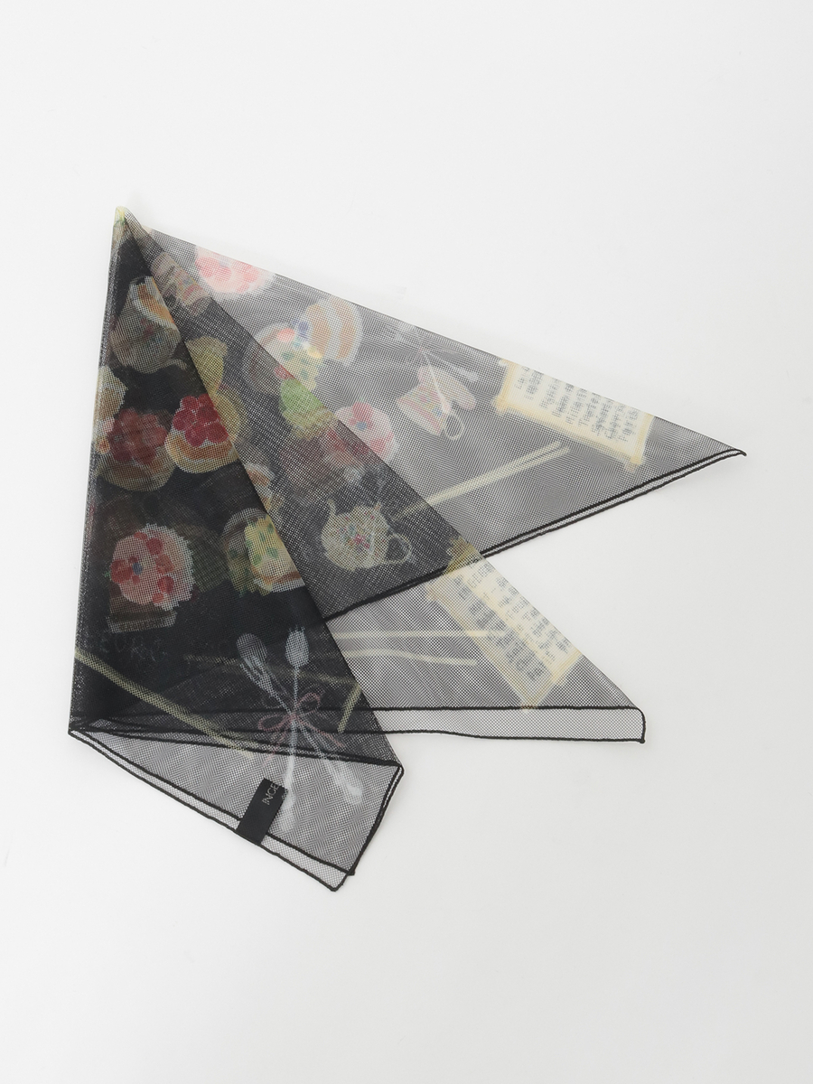 Le Salon de INGEBORG pt.チュールスカーフ 詳細画像 クロ 1