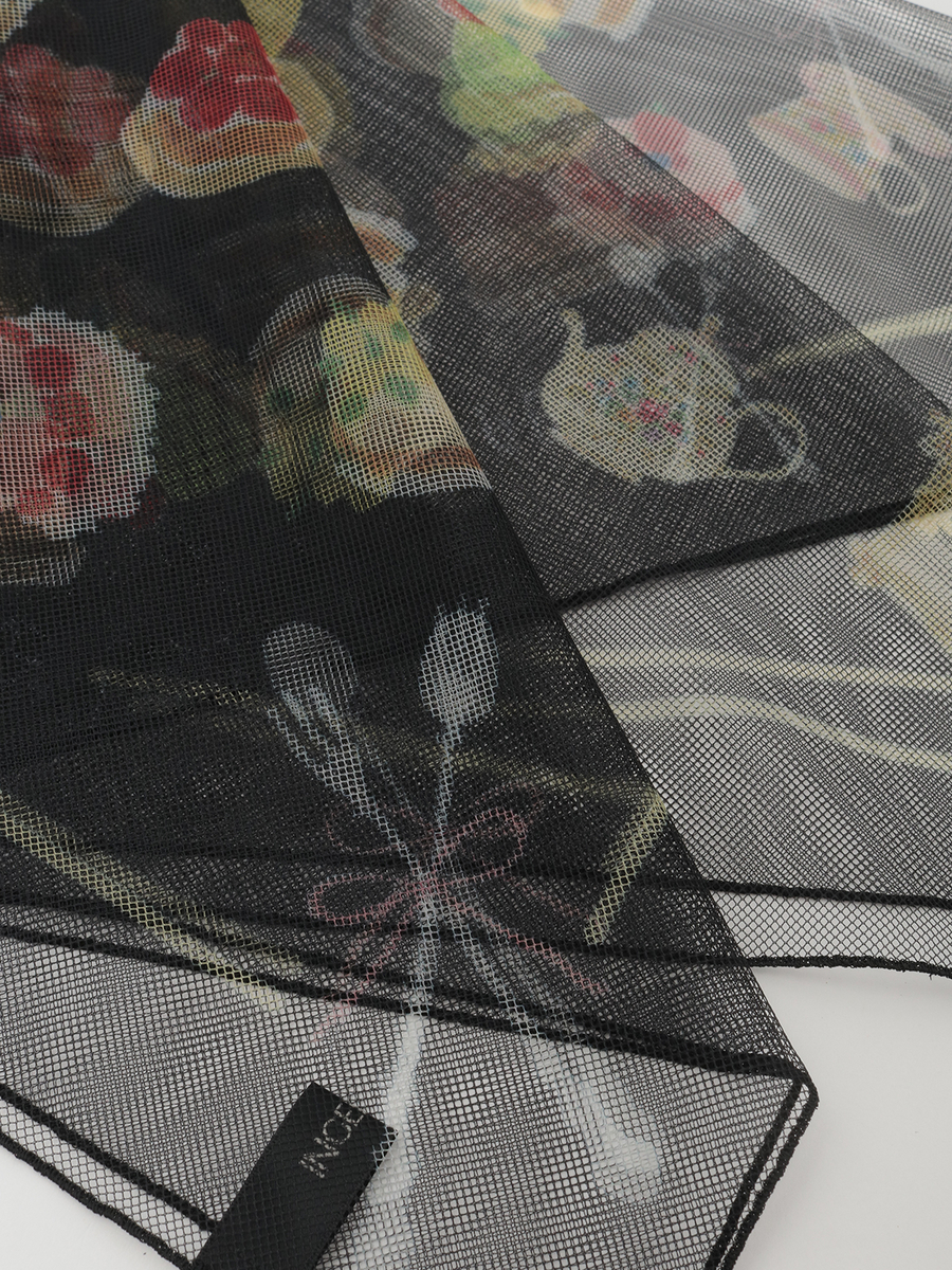 Le Salon de INGEBORG pt.チュールスカーフ 詳細画像 クロ 2