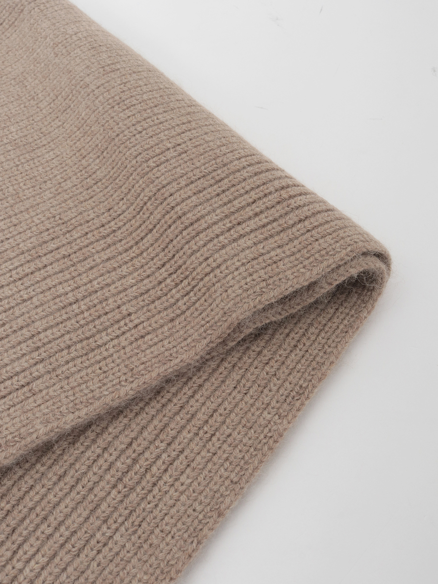 フラワーモチーフ付きニットマフラー 詳細画像 ベージュ 3