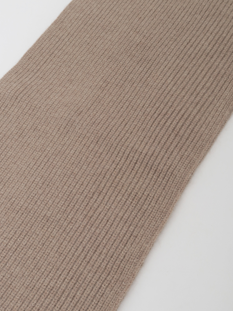 フラワーモチーフ付きニットマフラー 詳細画像 ベージュ 4
