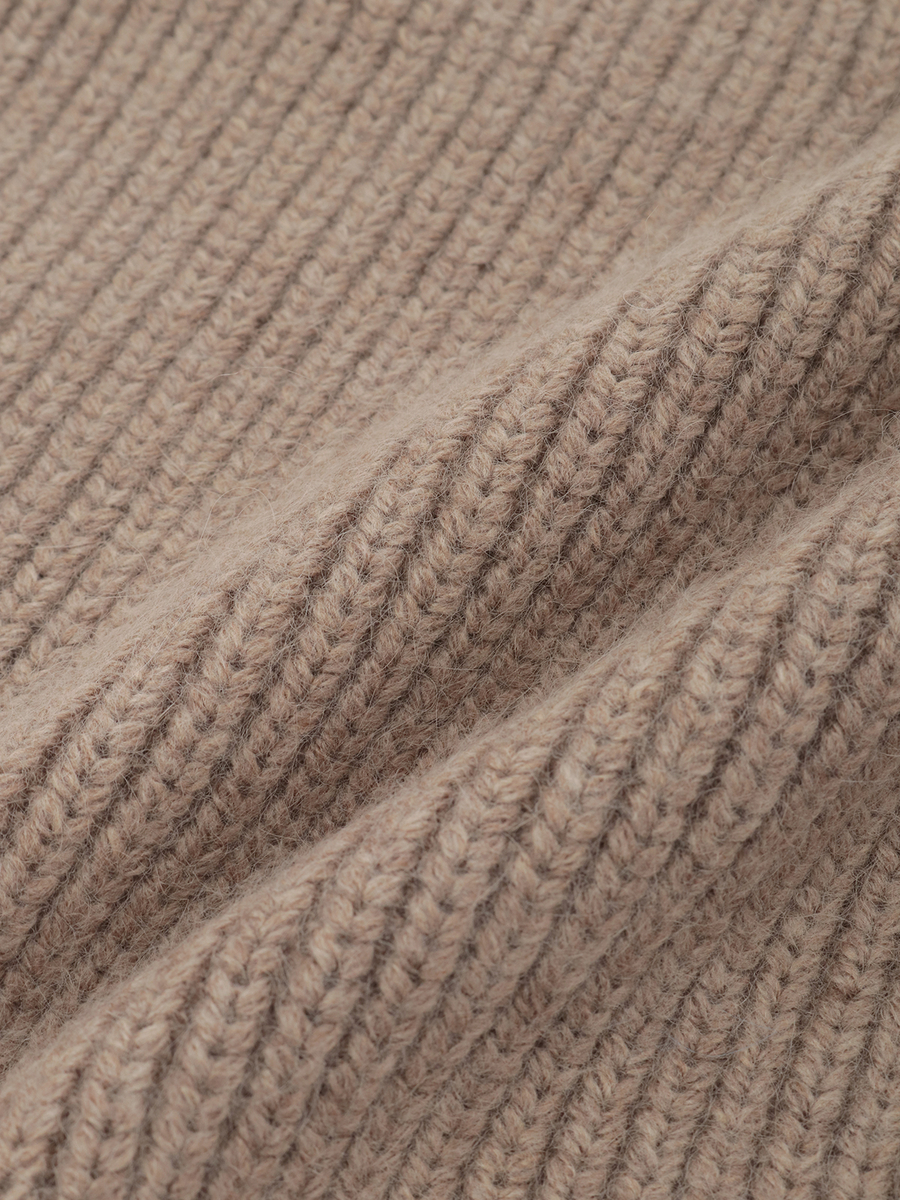 フラワーモチーフ付きニットマフラー 詳細画像 ベージュ 5