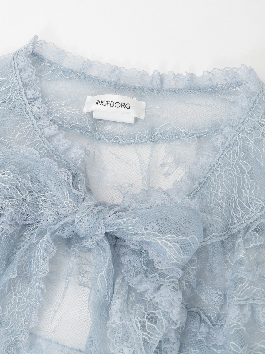 リバーレースショール 詳細画像 クロ 3