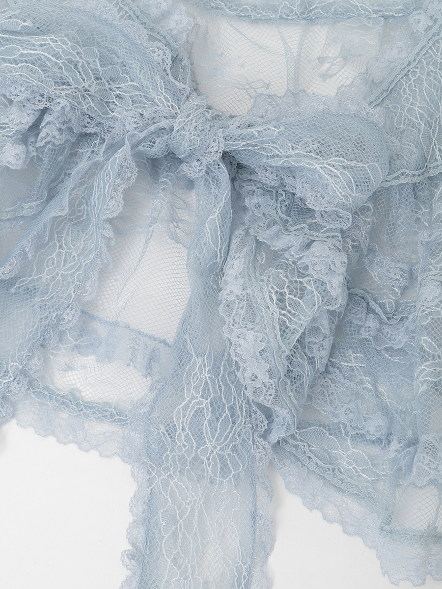 リバーレースショール 詳細画像 クロ 4