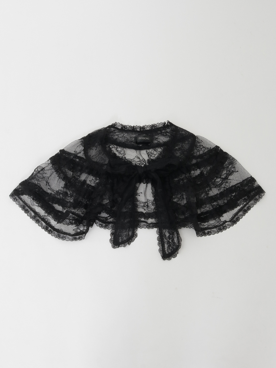 リバーレースショール 詳細画像 クロ 1