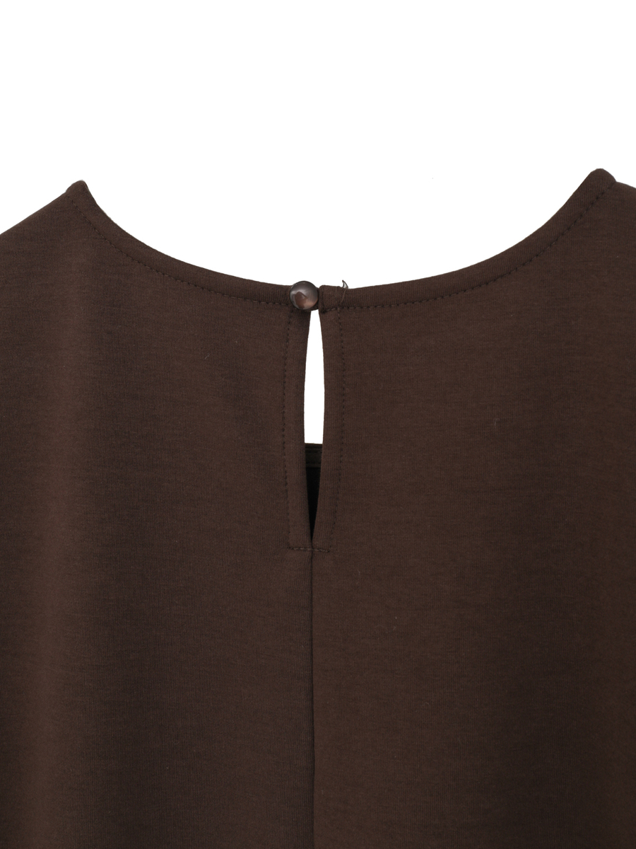 シアースリーブワンピース 詳細画像 ブラウン 4