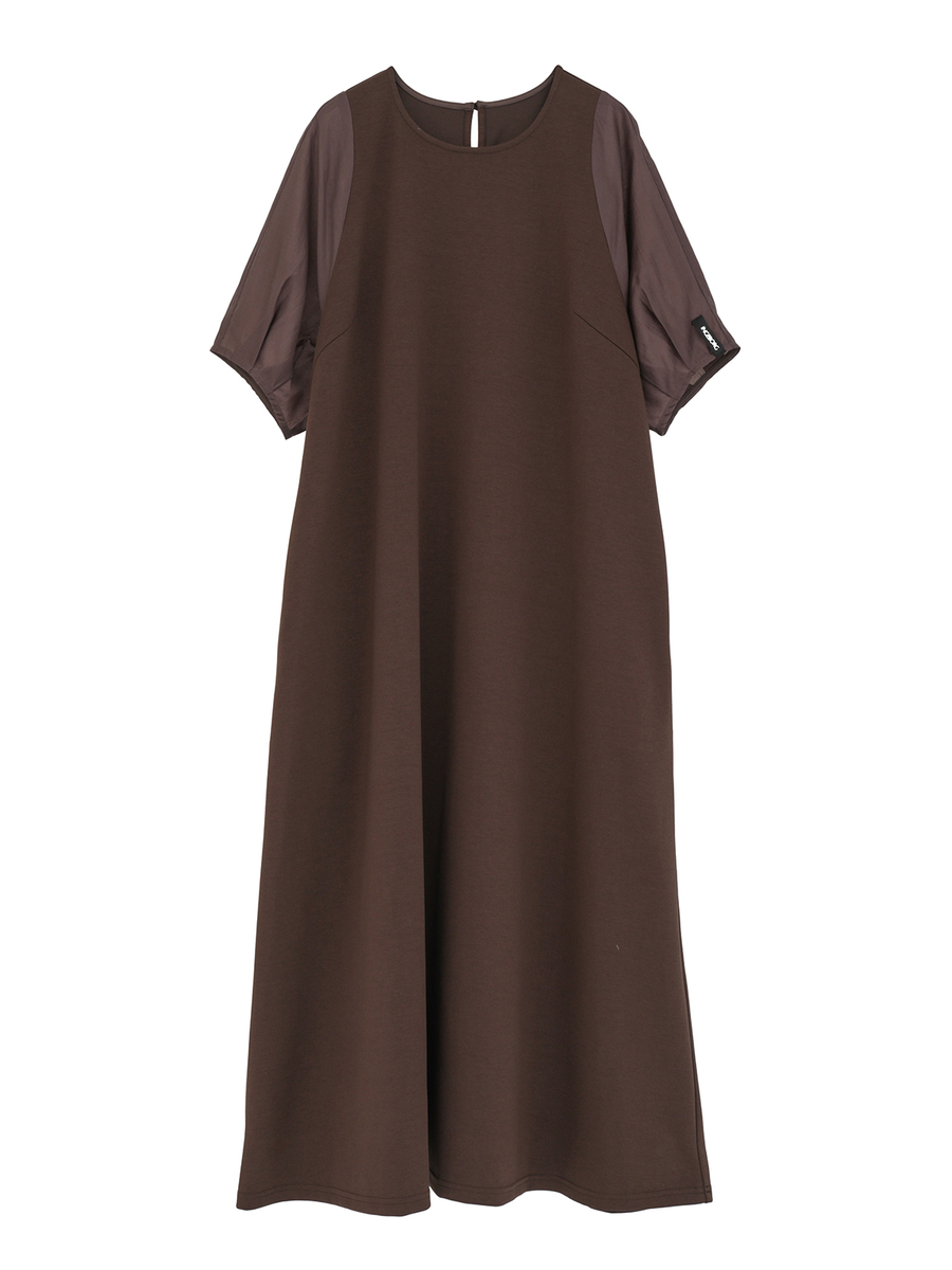 シアースリーブワンピース 詳細画像 ブラウン 1