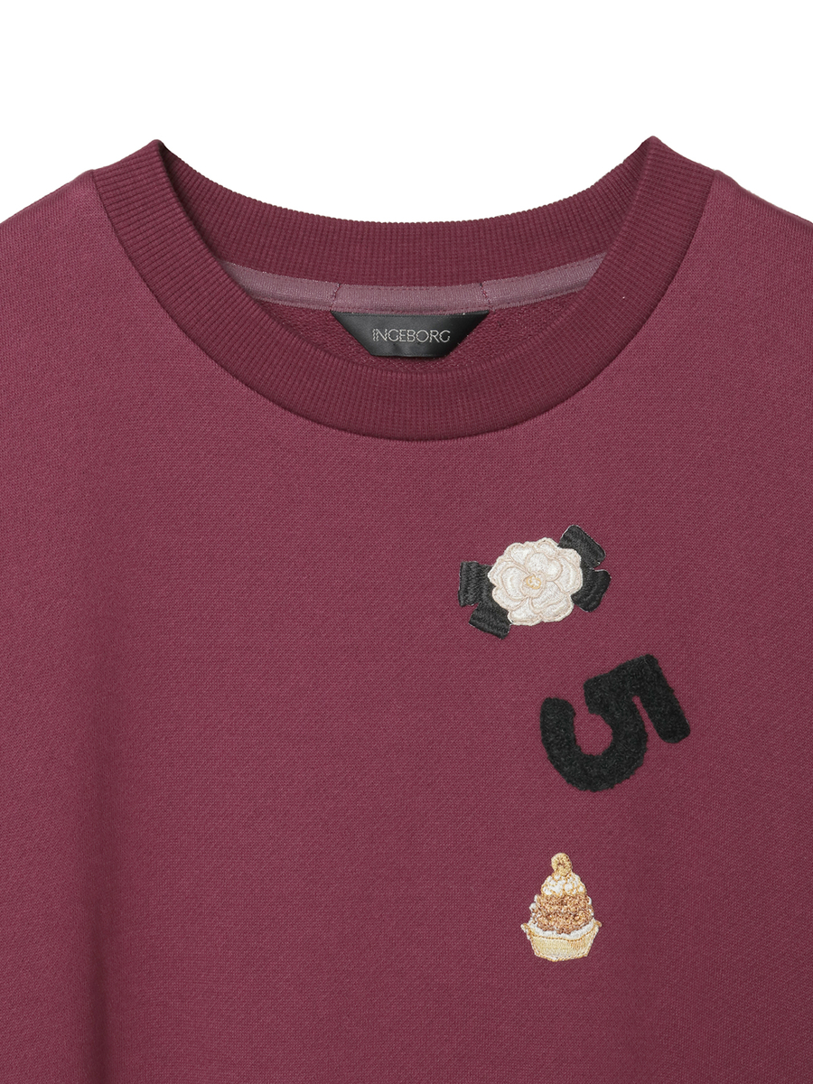 Le Salon de INGEBORGワッペン付きワンピース 詳細画像 ピンク 3