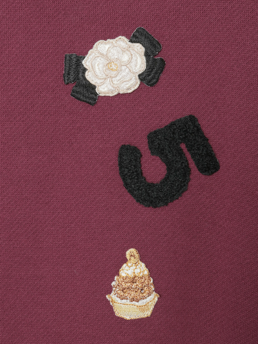 Le Salon de INGEBORGワッペン付きワンピース 詳細画像 ピンク 8