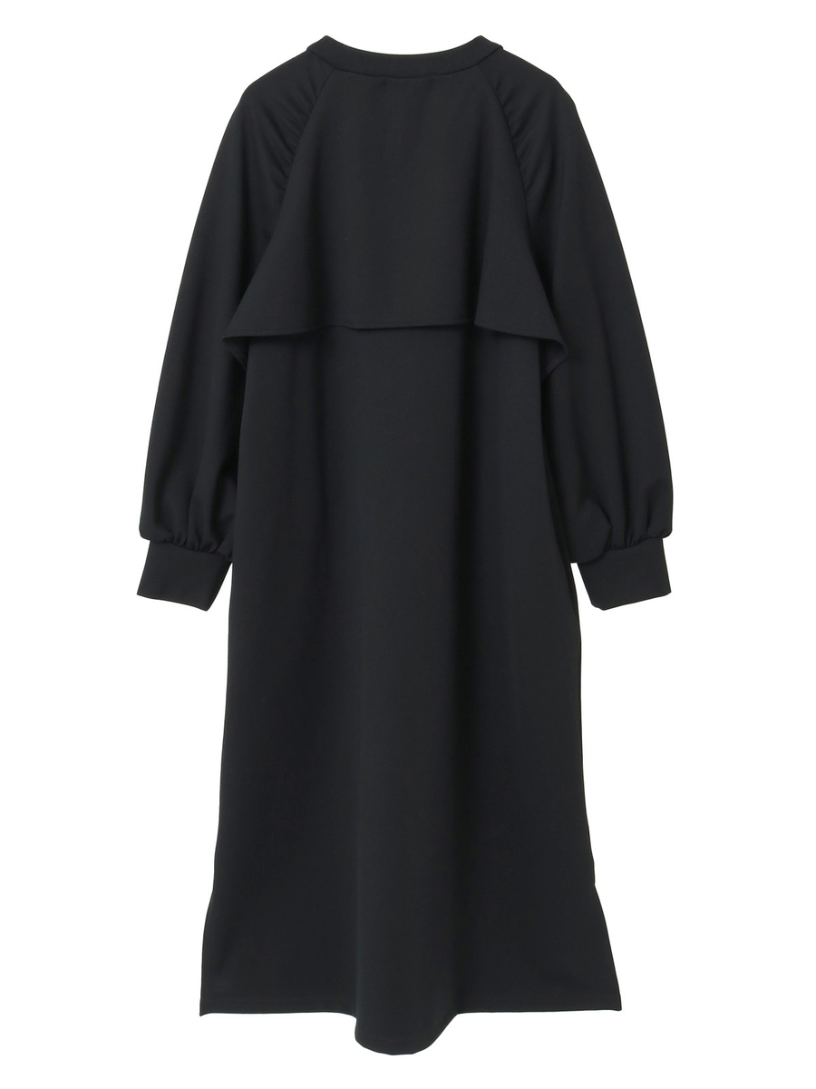 チェックブーケワンポイントpt.カットソーワンピース 詳細画像 ブラウン 2