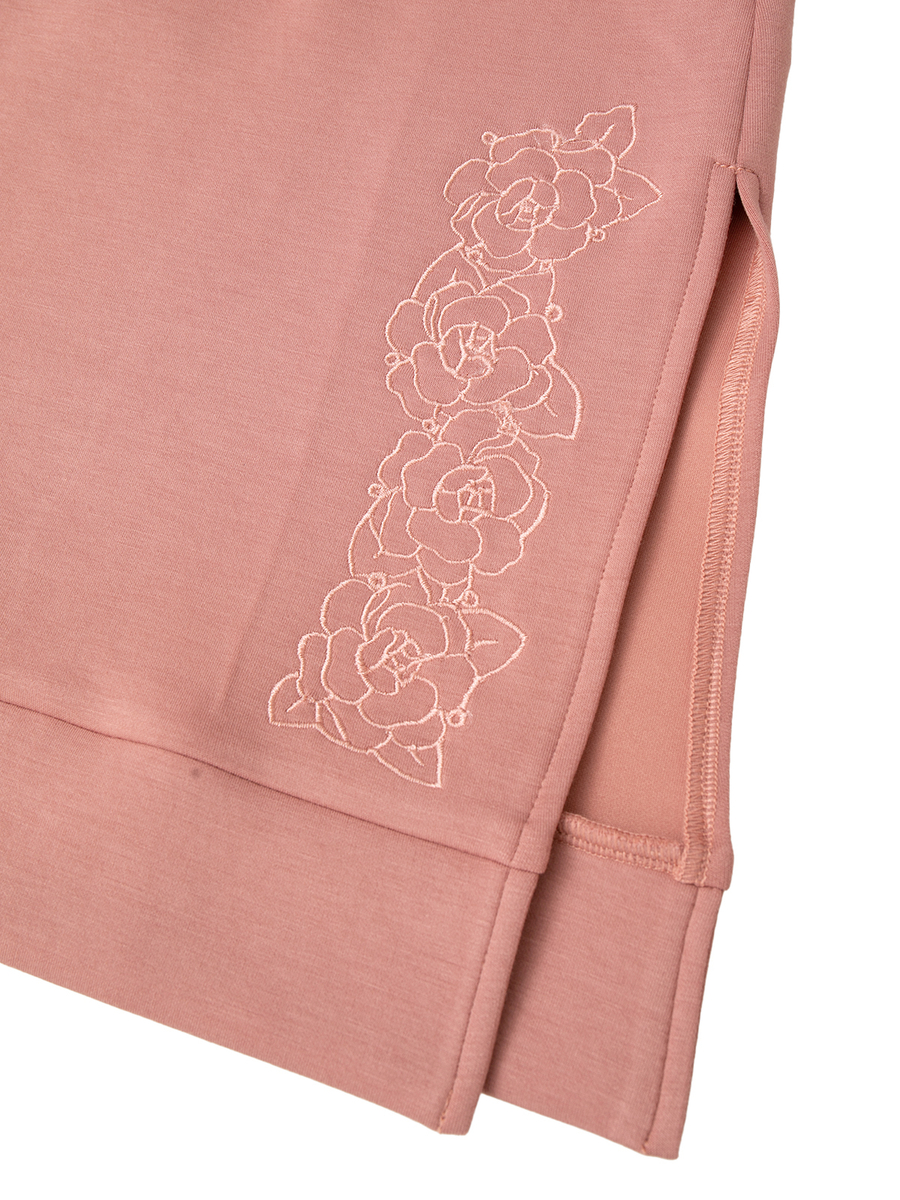 カメリア刺繍入りカットソーワンピース 詳細画像 クロ 8