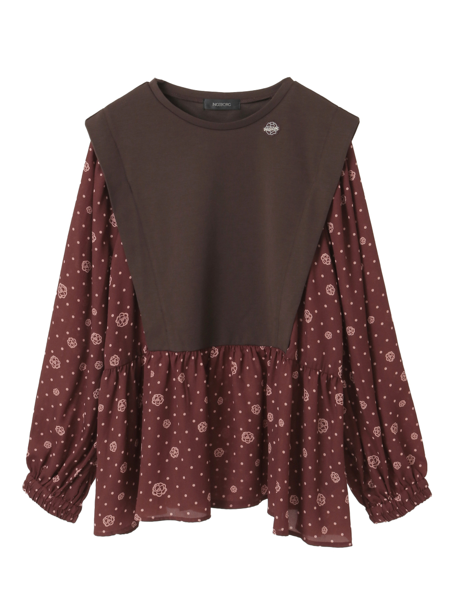 カメリアドットpt.使いカットソー 詳細画像 ブラウン 1