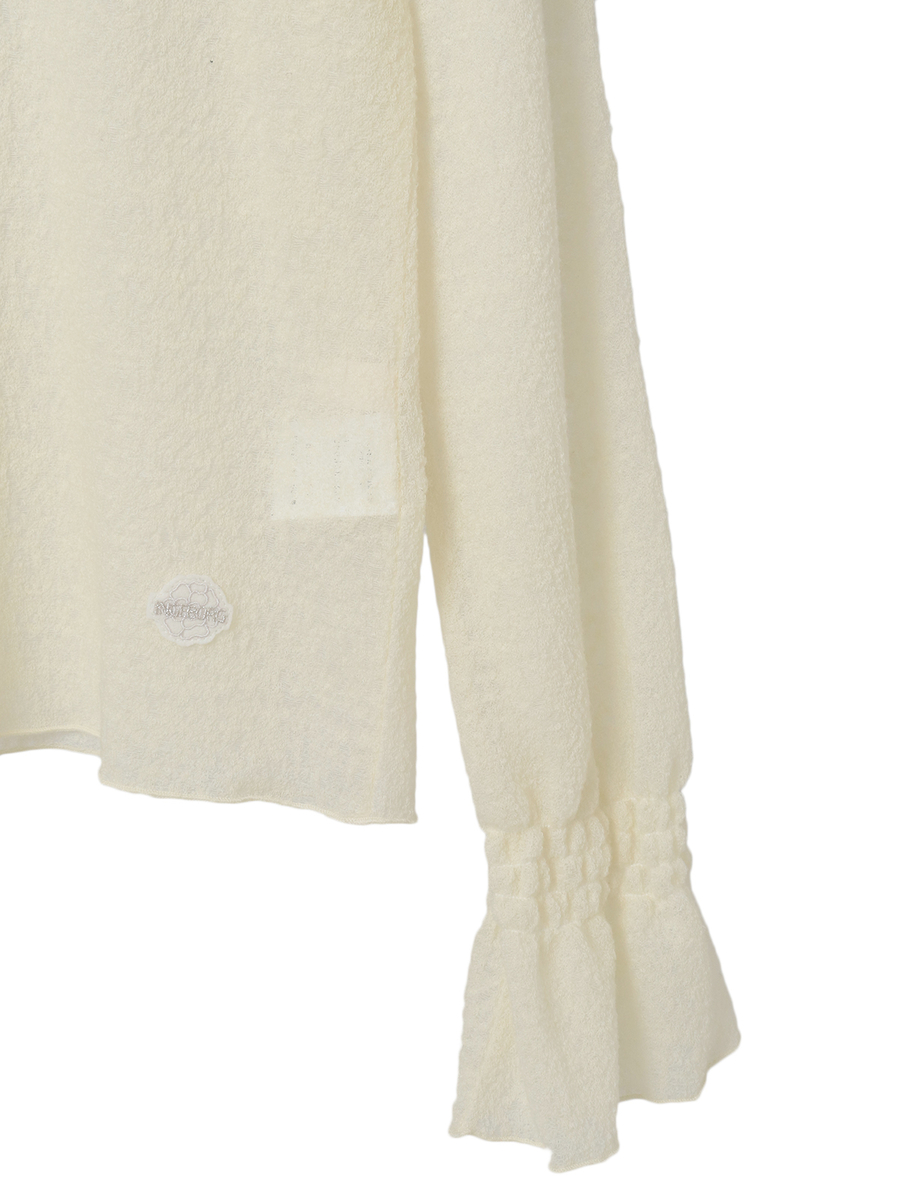 ウールレーシージャガードタートルネックカットソー 詳細画像 ワイン 4