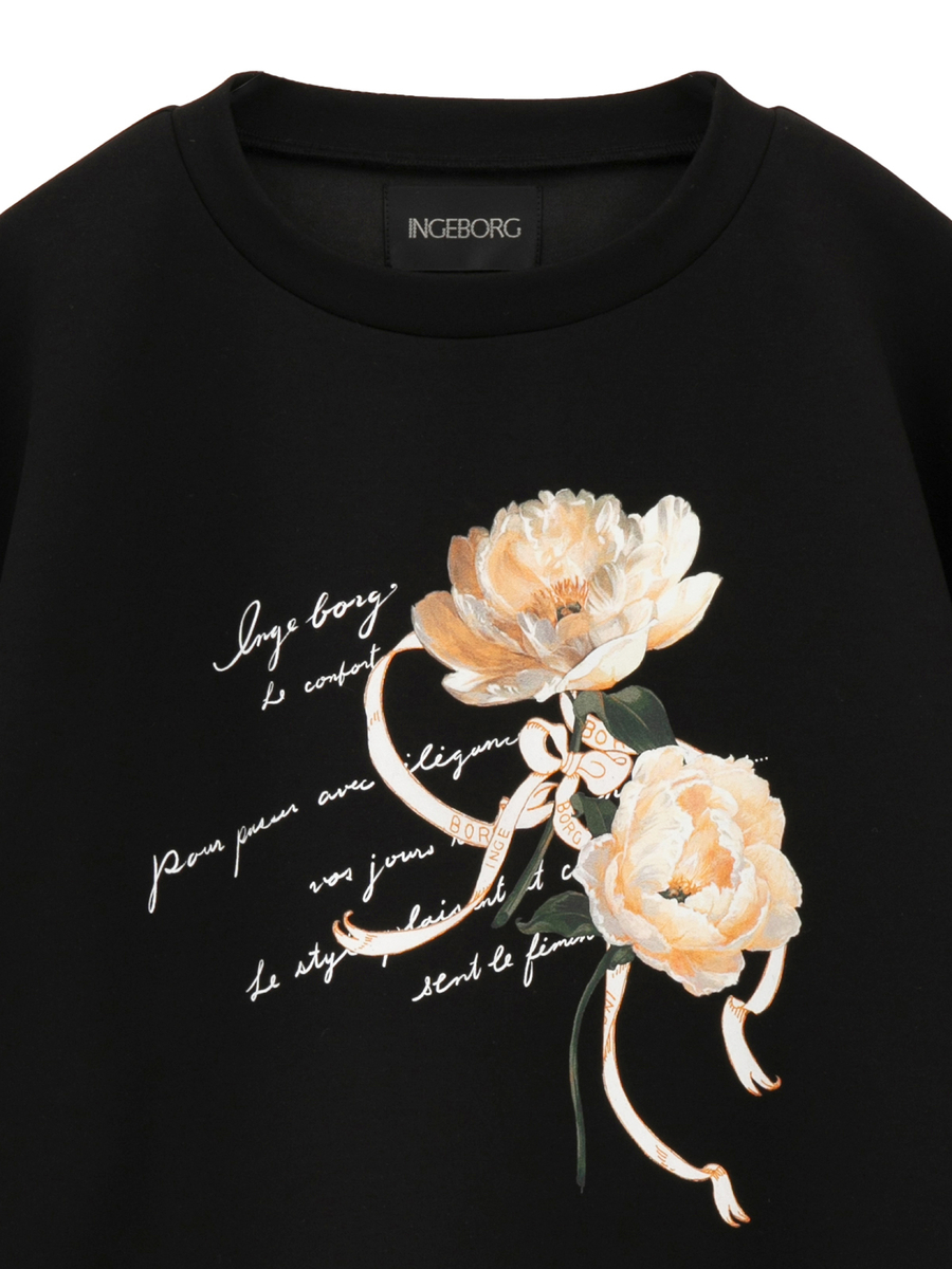 シャクヤクワンポイントpt.カットソー 詳細画像 ワイン 3