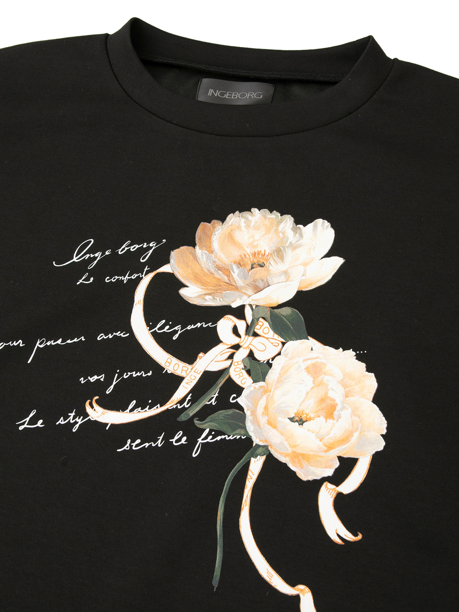 シャクヤクワンポイントpt.カットソー 詳細画像 ワイン 6