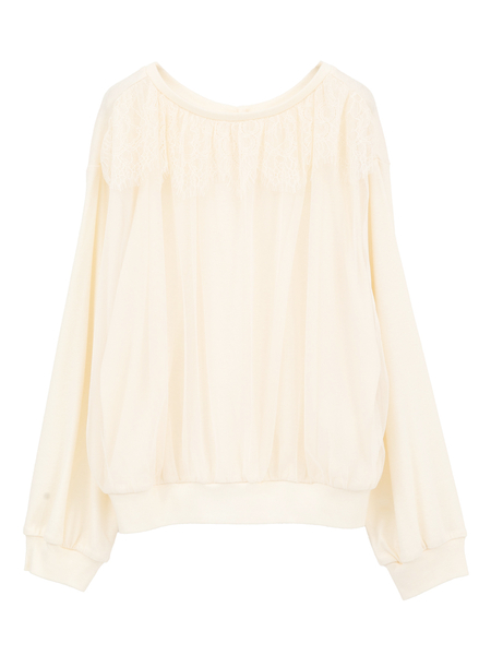 レースコンビ2wayカットソー