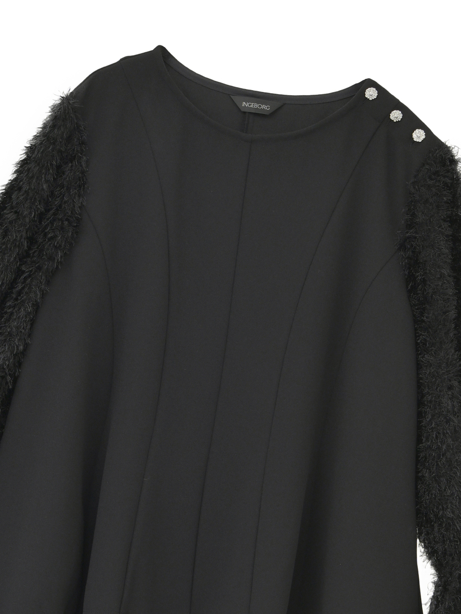 フェザージャガード使いカットソー 詳細画像 クロ 3